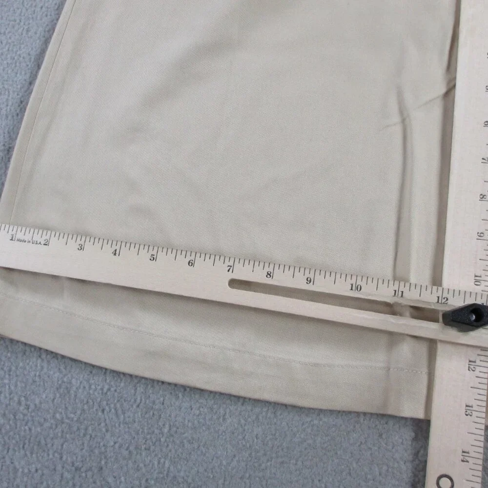 Amadi Wide Leg Pants Womens Medium Khaki Beige Tencel Blend Pleated High Waisted - Picture 8 of 12